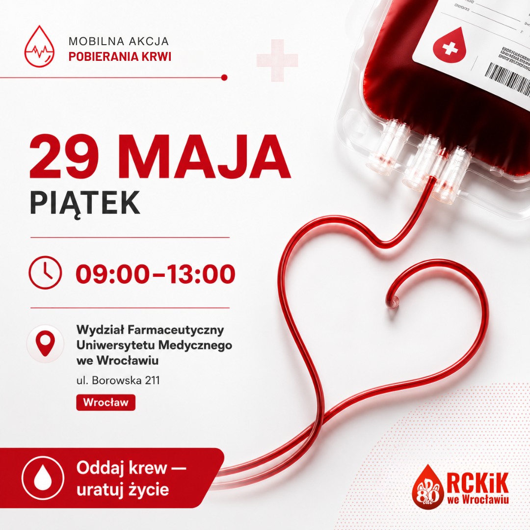 Dzień krwiodawstwa na Uniwersytecie Medycznym we Wrocławiu