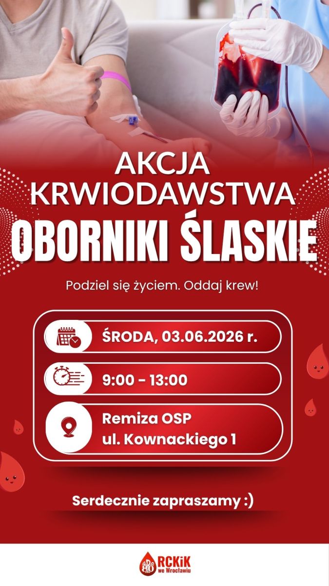 Akcja krwiodawstwa w Obornikach Śląskich