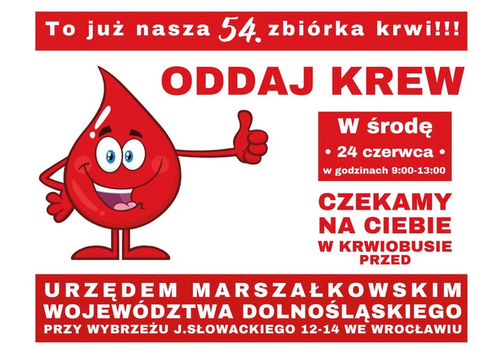 Zapraszamy do oddania krwi na akcji wyjazdowej