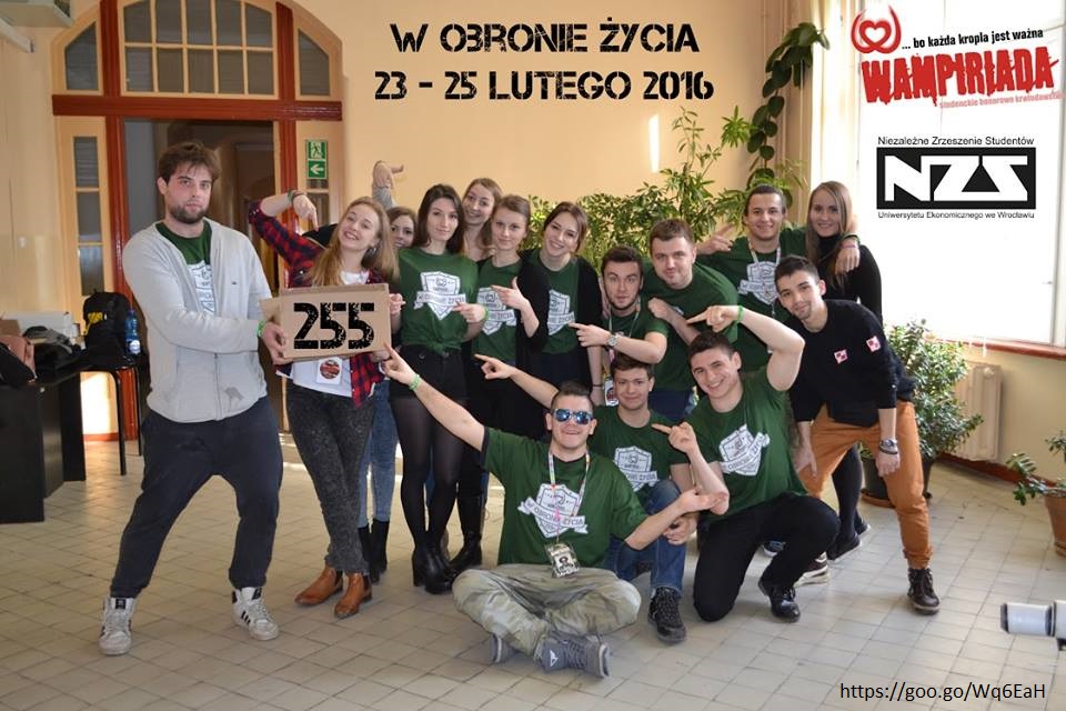 Podsumowanie Wampiriady na Uniwersytecie Ekonomicznym