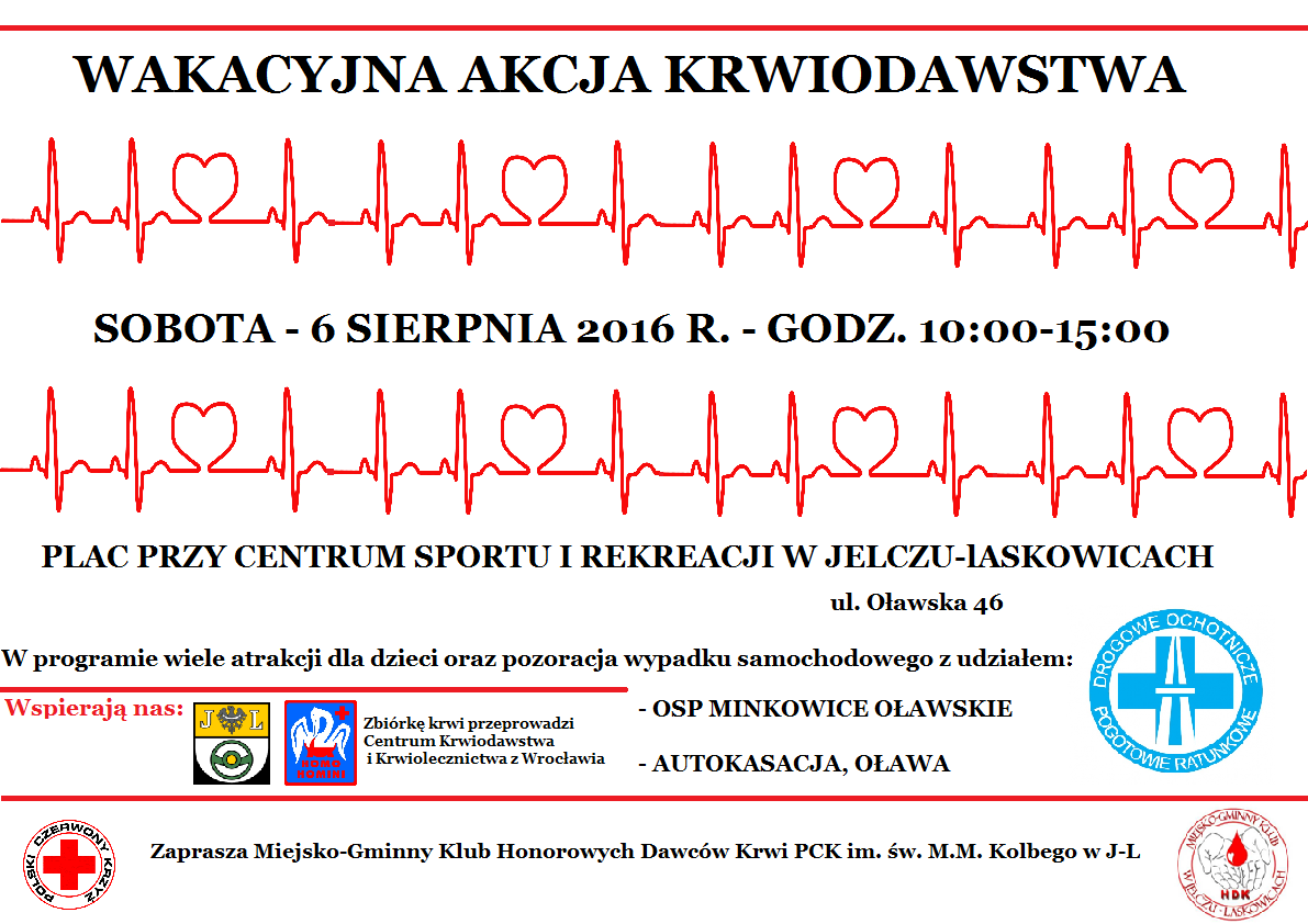 Akcja krwiodawstwa w Jelczu-Laskowicach