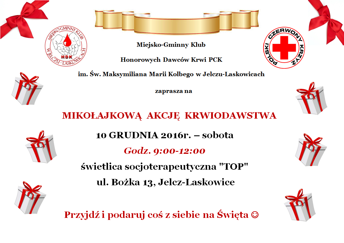 Świąteczna akcja krwiodawstwa w Jelczu-Laskowicach