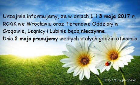 Majówka - informacja dla Krwiodawców