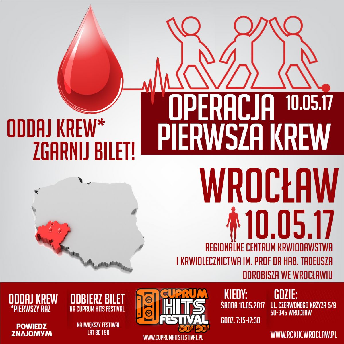 Zostań krwiodawcą i wyrusz w muzyczną podróż do kolorowych lat 80 i 90