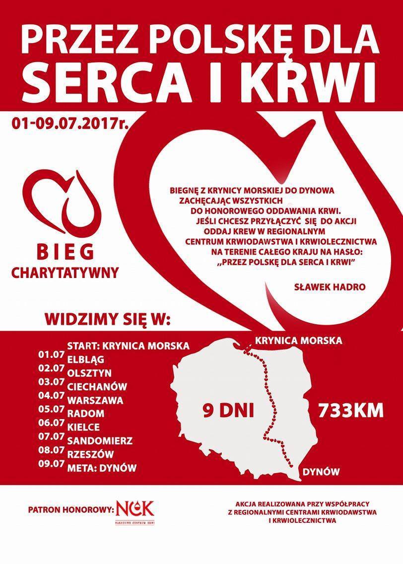 Przez Polskę dla Serca i Krwi - przyłącz się do akcji i oddaj krew