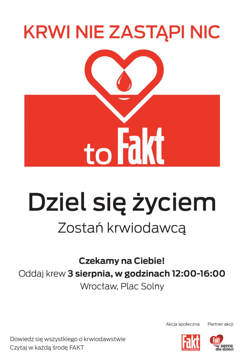 Krwi nie zastąpi nic. To FAKT !