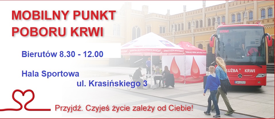 Mobilny punkt będzie dziś w Bierutowie