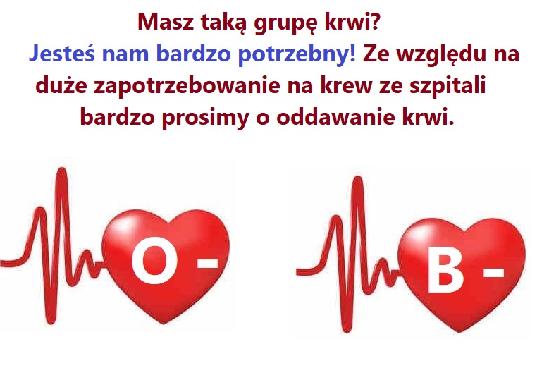 Apelujemy o zgłaszanie się do oddawania krwi