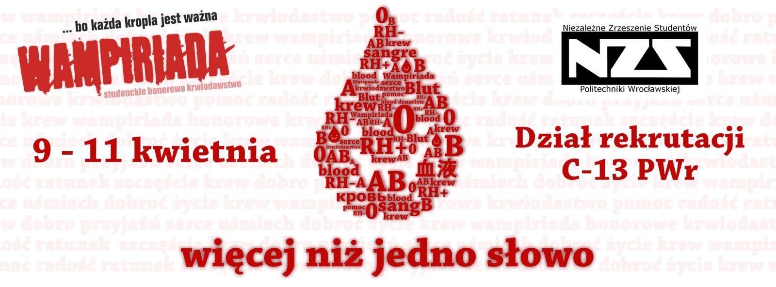 Wampiriada NZS Politechniki Wrocławskiej zachęca do oddawania krwi