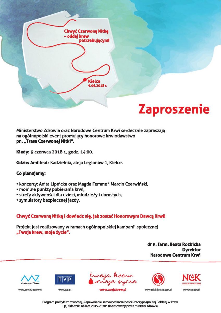 Zaproszenie na event do Kielc - 09.06.2018 r.