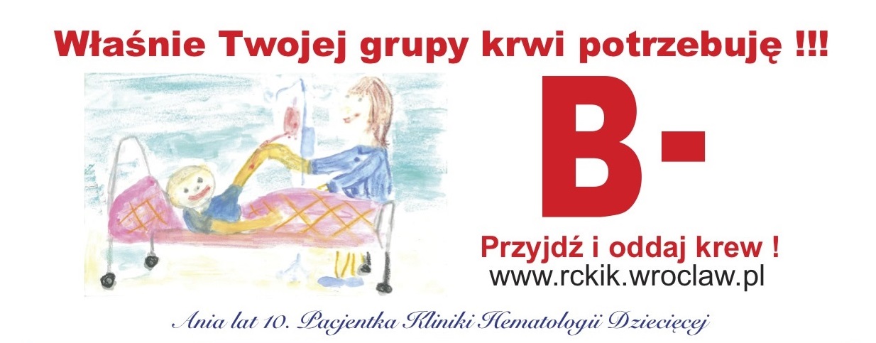 Potrzebna krew grupy B Rh-