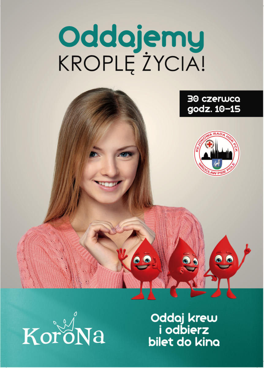 Już dziś zapraszamy na zbiórkę kwi do Centrum Handlowego Korona