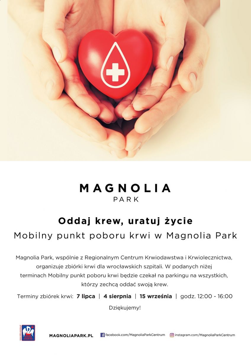 Wakacyjna akcja krwiodawstwa - CH Magnolia Park 04.08.2018 r.