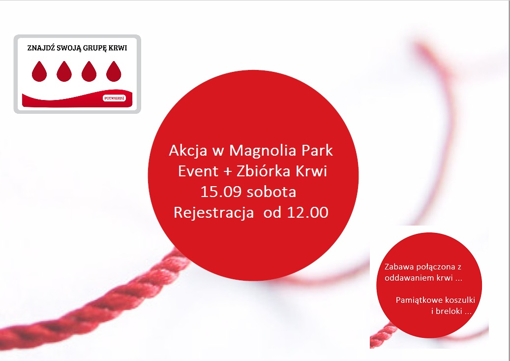 Event w Magnolia Park przy zbiórce krwi