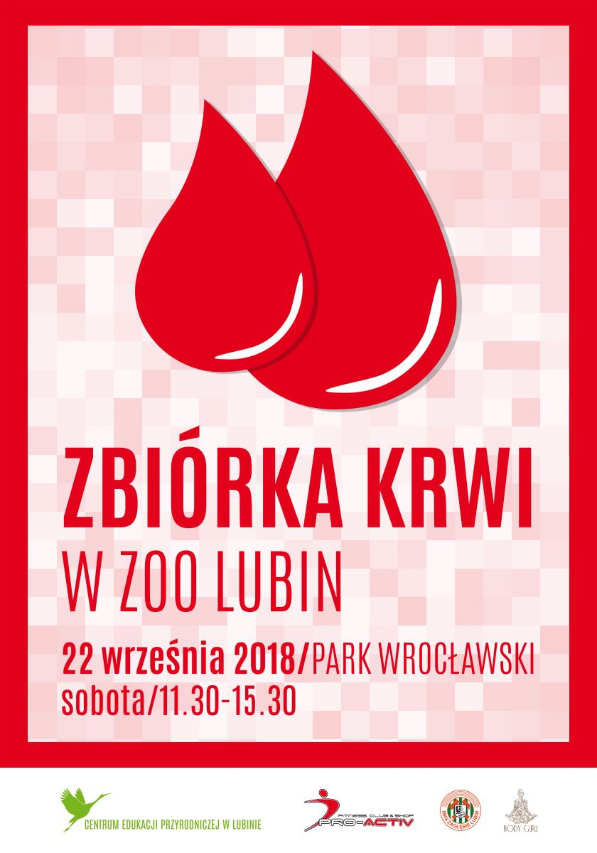 Terenowy Oddział w Lubinie zaprasza do udziału w akcji krwiodawstwa - 22.09.2018 r.