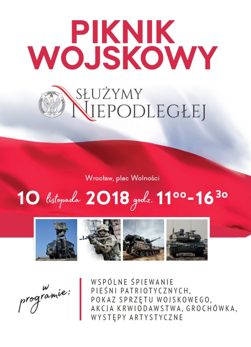 ZAPRASZAMY NA PIKNIK WOJSKOWY SŁUŻYMY NIEPODLEGŁEJ