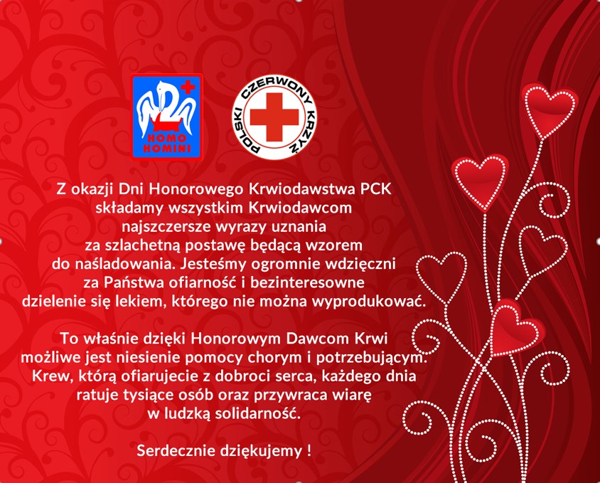 Dni Honorowego Krwiodawstwa PCK