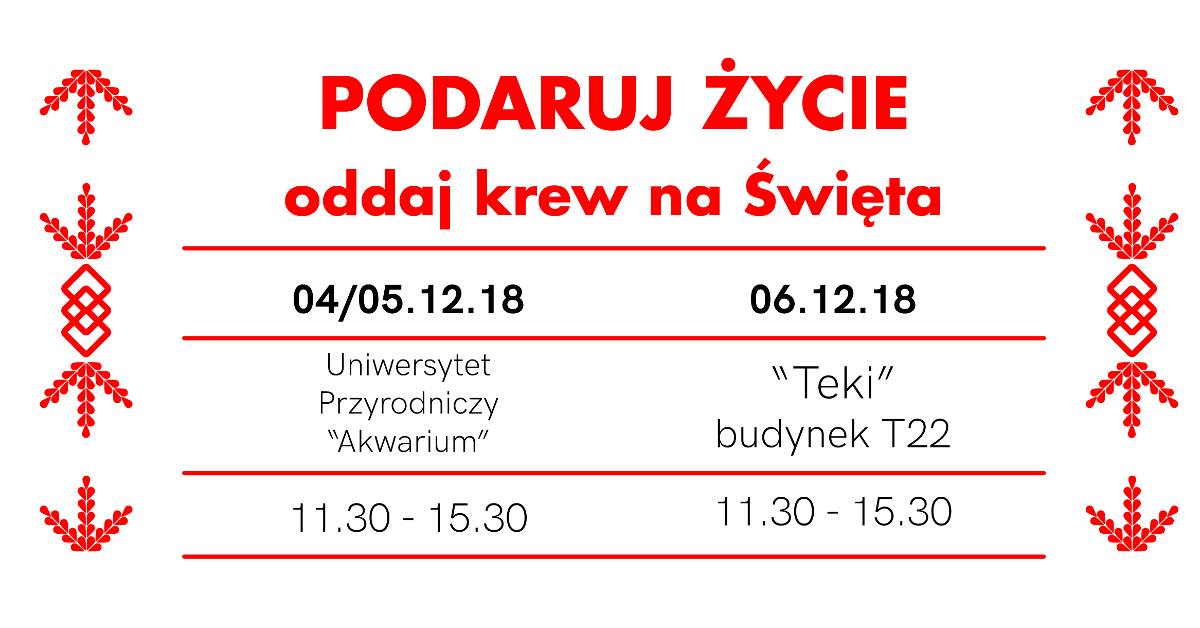 Oddaj krew na Święta!