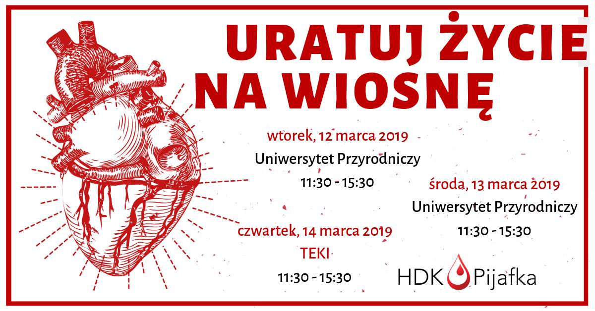 Klub HDK Pijafka zachęca do udziału w marcowych akcjach krwiodawstwa