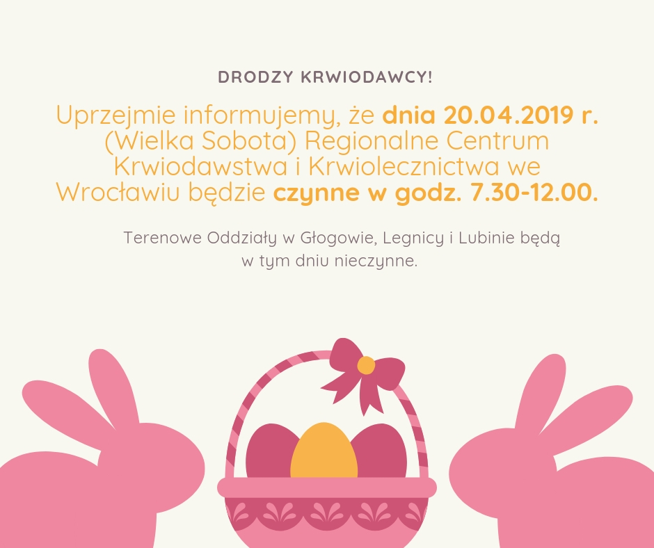 Informacja dla Krwiodawców
