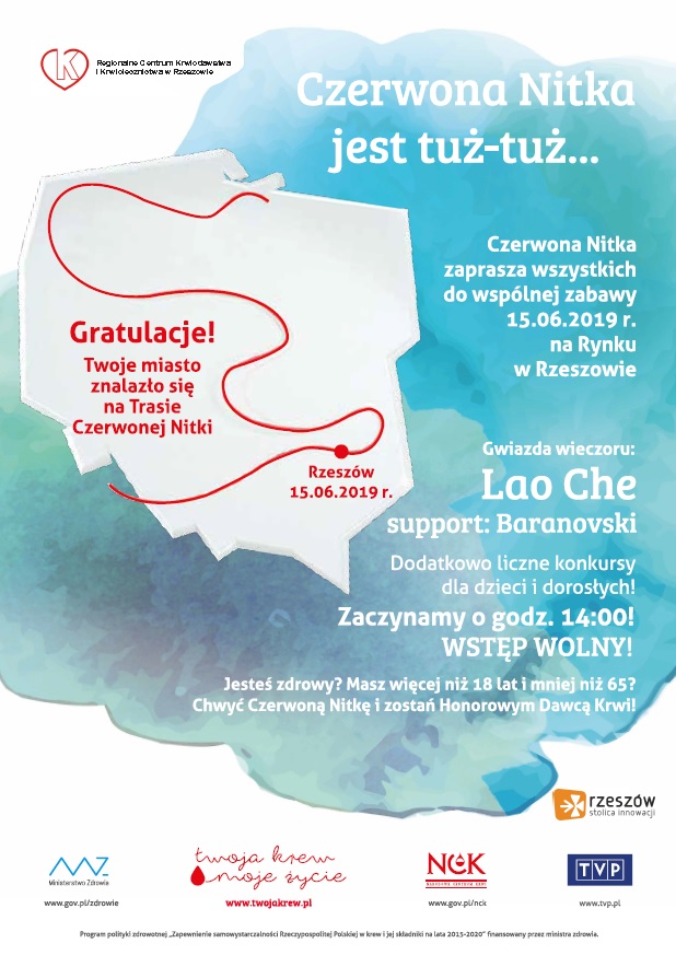 Event "Trasa Czerwonej Nitki" w Rzeszowie - 15.06.2019 r.