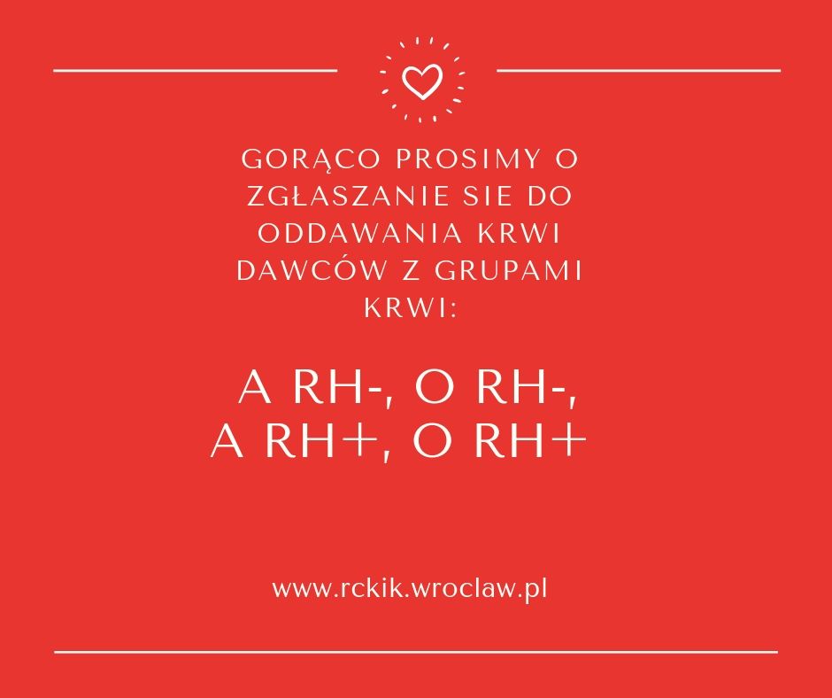 Apel do Krwiodawców