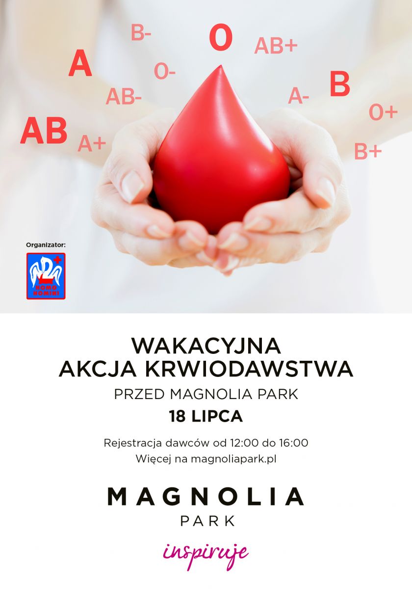 Oddaj krew przed Magnolia Park we Wrocławiu - 18.07.2019 r.