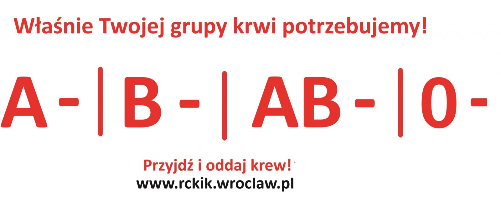 Apelujemy o krew grup O RhD-, A RhD- i B RhD- oraz AB RhD-