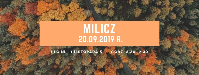 Zapraszamy na akcję krwiodawstwa do Milicza - 20.09.2019 r.