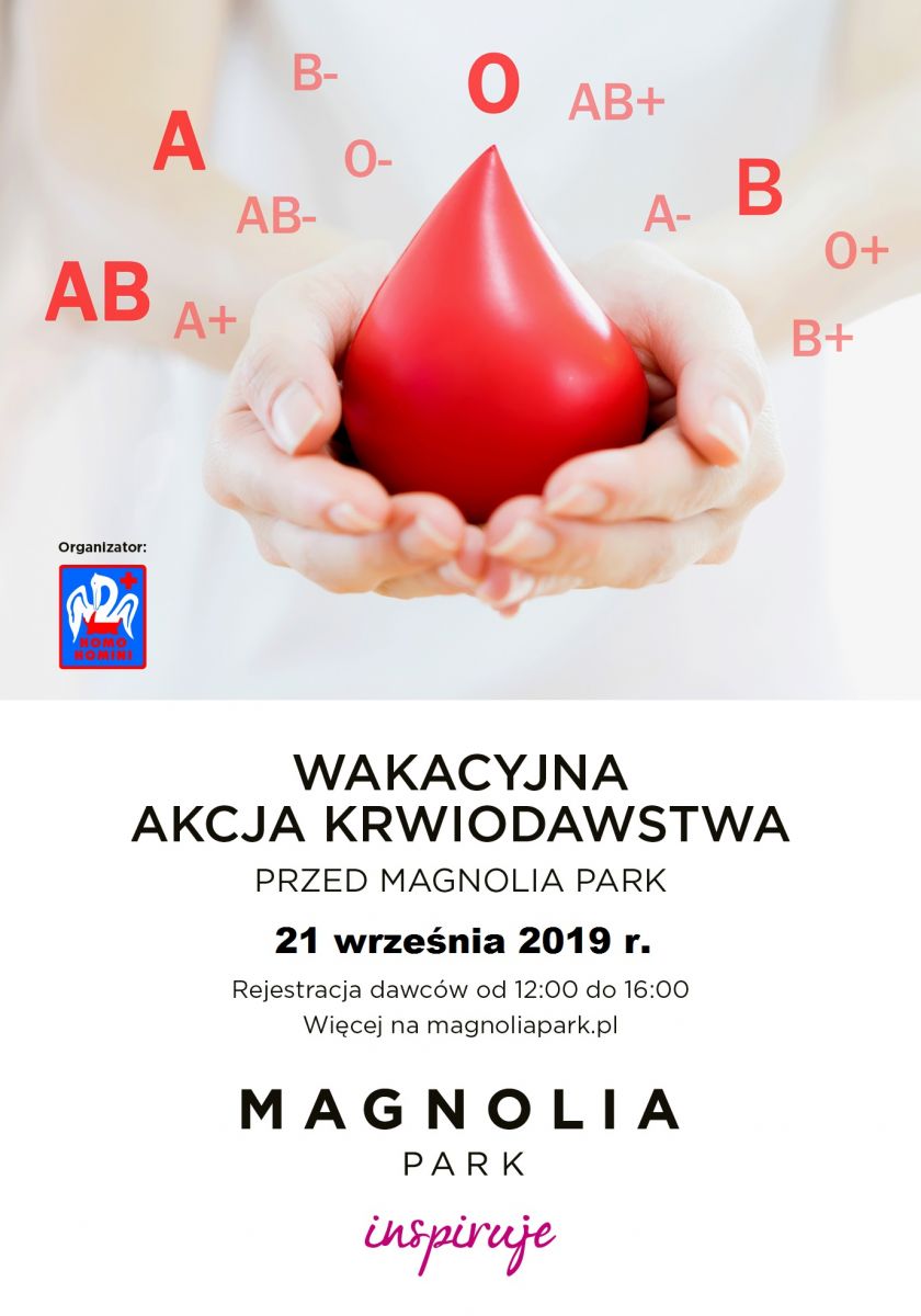 Akcja krwiodawstwa przed CH Magnolia Park - 21.09.2019 r.