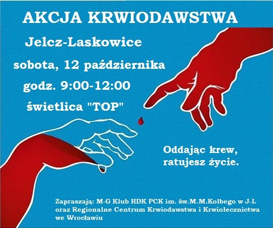 Akcja krwiodawstwa w Jelczu Laskowicach - 12.10.2019 r.