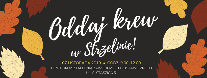 Oddaj krew w Strzelinie - 07.11.2019 r.